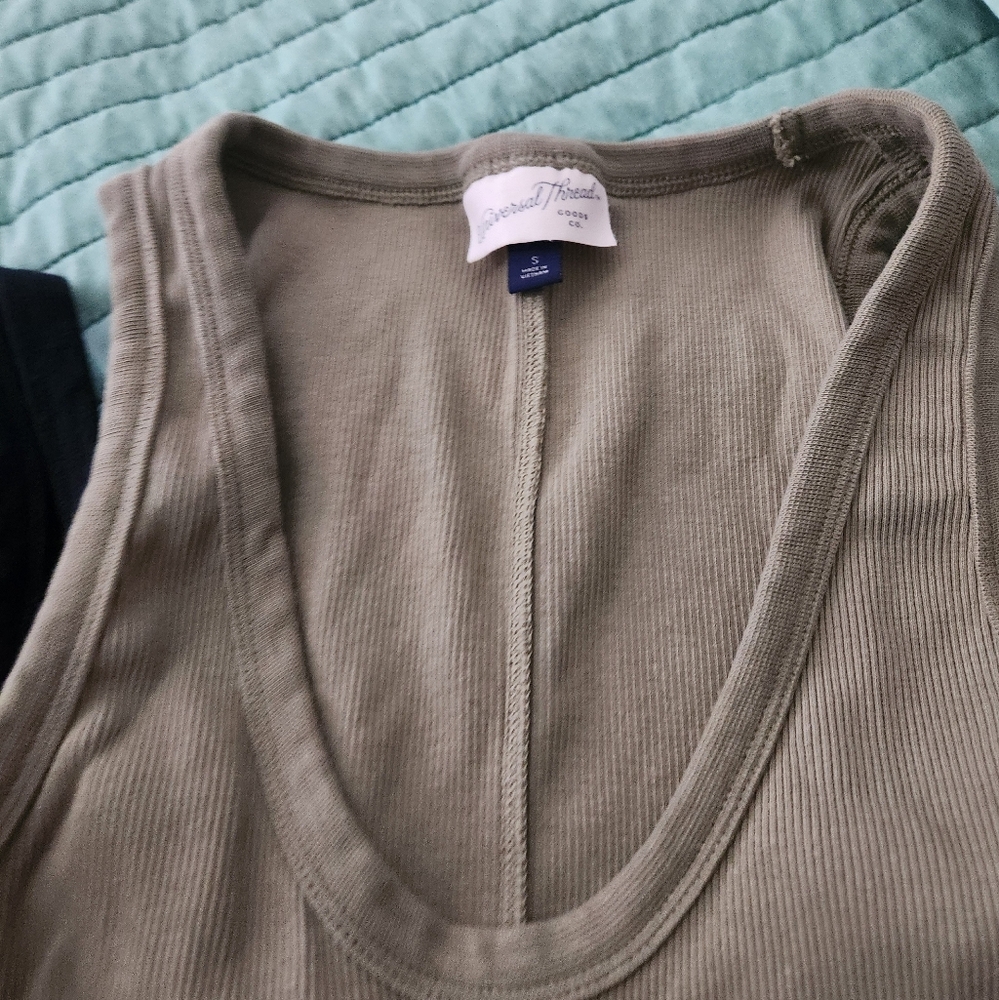 Women's Ribbed Tank Tops, V-Neck Tank Top, Bundle Of Size small Tank Tops - Picture 5 of 9